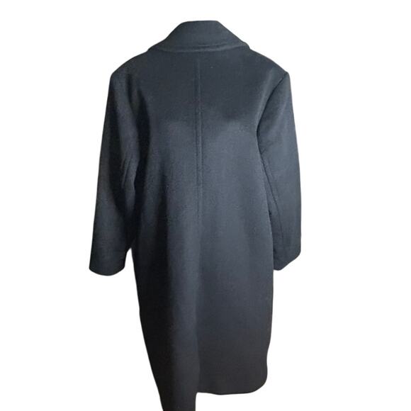 Banana Republic Timeless Black Wool blend topcoat NWT Men's size xl - Picture 3 of 7